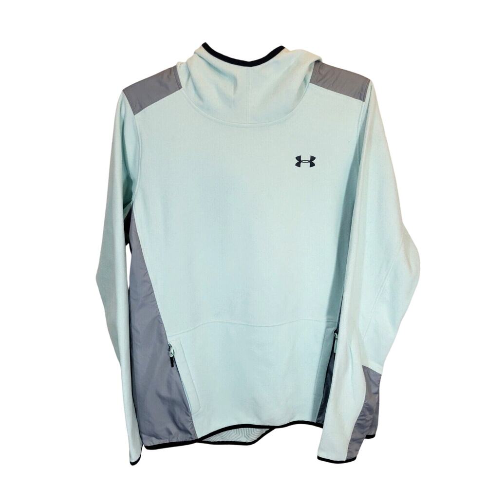 Under Armour Light Blue CGI Survivor Fleece Hoodie Sweatshirt Women's Size Large